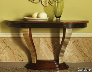 GRAND ÉTOILE - Demilune wooden console table _ Cantiero