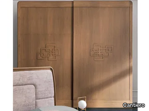 AMARCORD NIGHT - Wooden wardrobe with sliding doors _ Cantiero