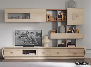 AMARCORD DAY - Sectional wooden storage wall _ Cantiero