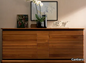 ELETTRA DAY - Solid wood sideboard with doors with drawers _ Cantiero