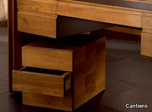 ELETTRA DAY - Solid wood office drawer unit with castors _ Cantiero