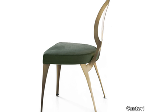 MISS - Iron chair with integrated cushion _ Cantori