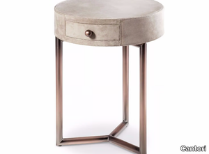 TEO - Round bedside table with drawers _ Cantori