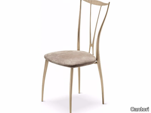 VILMA - Iron chair with integrated cushion _ Cantori