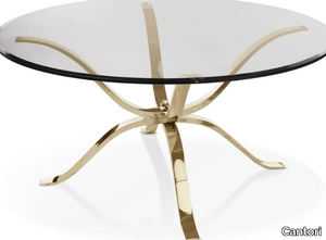 ATLANTE - Round glass table _ Cantori