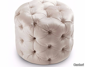 GEORGE - Tufted round velvet pouf _ Cantori