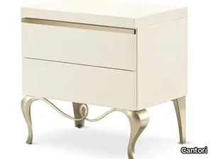 GHIRIGORI NEW - Rectangular wooden bedside table with drawers _ Cantori