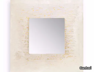 AFRICA GOLDEN CITY - Square wall-mounted framed mirror _ Cantori