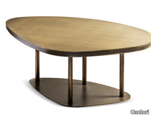 NINFEA - Contemporary style low bronze coffee table _ Cantori