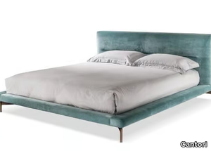 SHANGHAI - Velvet bed with upholstered headboard _ Cantori