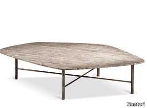 SHANGHAI - Low travertine coffee table _ Cantori