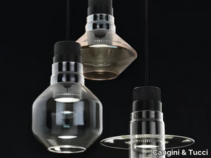 AUF - LED direct light Borosilicate glass pendant lamp _ Cangini & Tucci