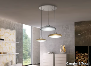 FIJI - LED glass and aluminium pendant lamp _ Cangini & Tucci