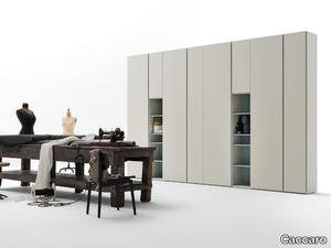 GRAFIK - Sectional lacquered wooden wardrobe _ Caccaro