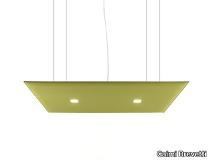 OVERSIZE LUX - Fabric hanging acoustic panel with Integrated Lighting _ Caimi Brevetti