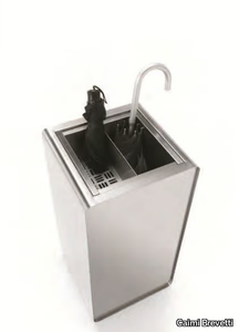 PRISMA - Stainless steel umbrella stand _ Caimi Brevetti