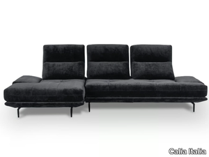 BOERO - Sectional velvet sofa _ Calia Italia