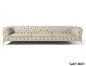 BELLE EPOQUE - Tufted 4 seater leather sofa _ Calia Italia