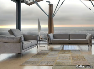 ELISIR - 3 seater fabric sofa with removable cover _ Calia Italia