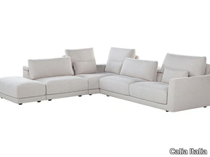 MATHEOLA - Sectional corner fabric sofa with removable cover _ Calia Italia