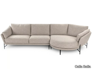 VENERE - Fabric sofa with chaise longue with removable cover _ Calia Italia