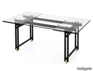 BERLIN - Extending rectangular glass table _ Calligaris