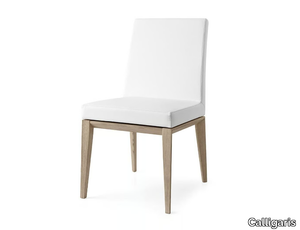 BESS LOW - Upholstered leather chair _ Calligaris