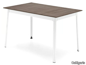 DOT - Rectangular steel and wood table _ Calligaris