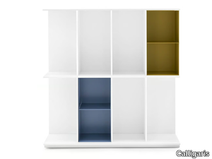 DIVISION - Wall-mounted freestanding MDF bookcase _ Calligaris