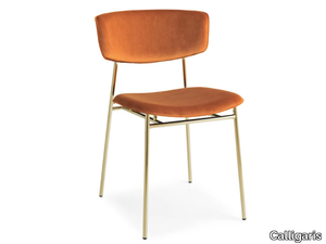 FIFTIES - Upholstered velvet chair _ Calligaris