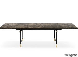 MONOGRAM - Extending rectangular ceramic table _ Calligaris