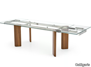 TOWER WOOD - Extending rectangular table _ Calligaris