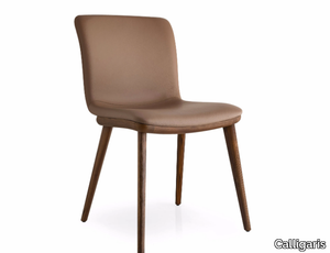 ANNIE - Upholstered leather chair _ Calligaris