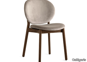 INES - Upholstered fabric chair with wooden structure _ Calligaris