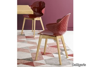 SAINT TROPEZ - Polycarbonate chair with armrests _ Calligaris