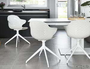 SAINT TROPEZ - Polycarbonate chair with armrests _ Calligaris