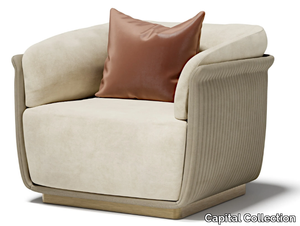 ALLURE - Fabric armchair with armrests _ Capital Collection