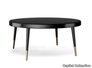 BLACK TIE D90 - Round lacquered glass coffee table _ Capital Collection