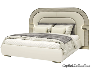 EDEN - Upholstered double bed with integrated lighting _ Capital Collection