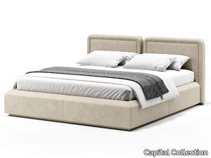 ORION L.24 - Upholstered leather double bed _ Capital Collection