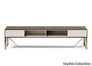 PRISMA - Low wooden TV cabinet with drawers _ Capital Collection