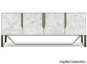 PRISMA - Marble sideboard with doors _ Capital Collection