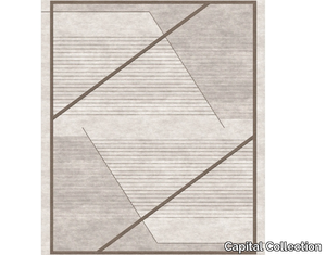 DIONISO - Patterned rectangular Bamboo silk rug _ Capital Collection