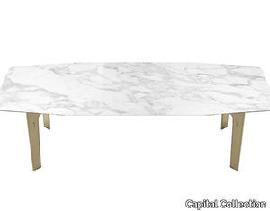 ECLECTIC - Rectangular marble table _ Capital Collection