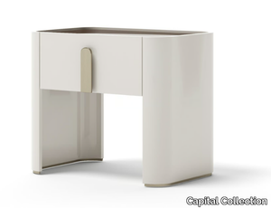 EDEN XL - Rectangular wooden bedside table with drawers _ Capital Collection