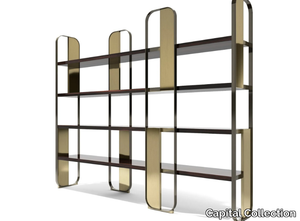 GISELLE 2.5 - Open freestanding divider wooden bookcase _ Capital Collection