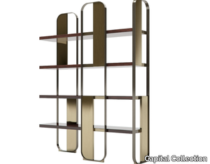 GISELLE - Freestanding steel and wood bookcase _ Capital Collection