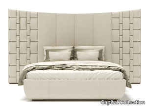 JUBILEE XL - Leather king size bed with upholstered headboard _ Capital Collection