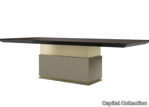 ROCK R - Rectangular wooden dining table _ Capital Collection