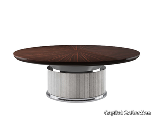 ROCK T - Round wooden dining table _ Capital Collection